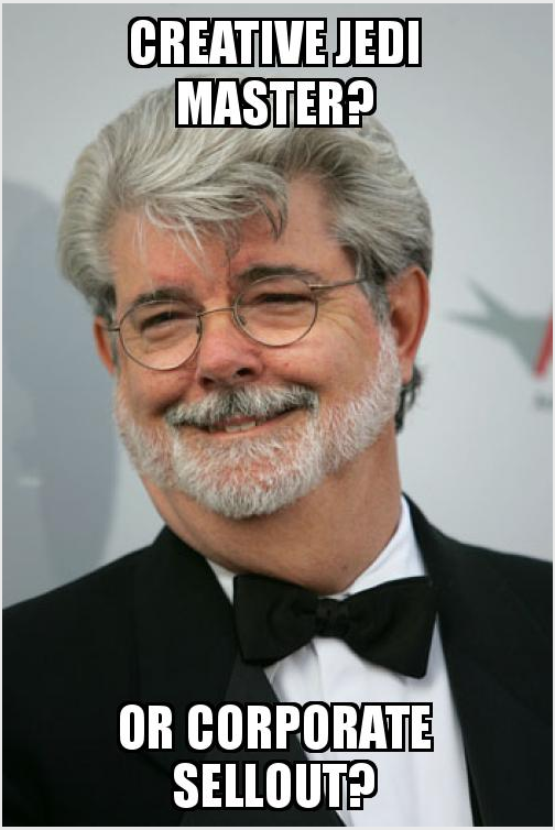 meme about Star Wars creator and Director George Lucas